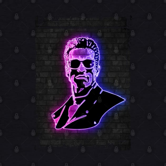 Terminator neon art by PrintstaBee